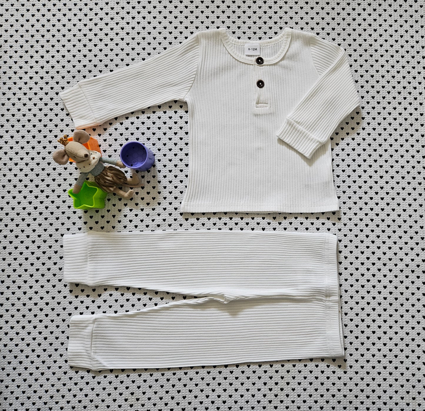 Minis Junge | Unisex | Set: Langarmshirt und Leggings, Gr. 80