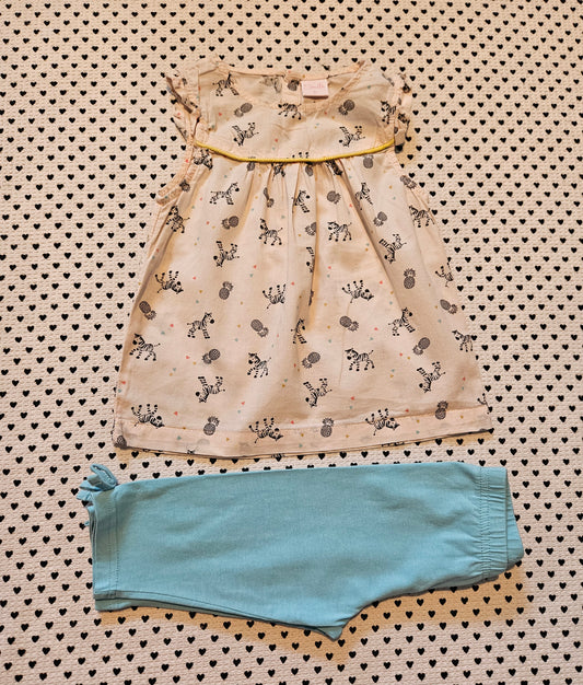 Minis Mädchen  | Set: Tunika ?? und Leggings 3/4, Gr. 86/92