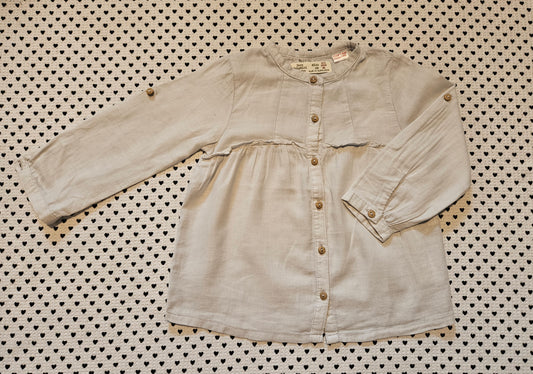 Minis Mädchen | Bluse Langarm von Zara, Gr. 92